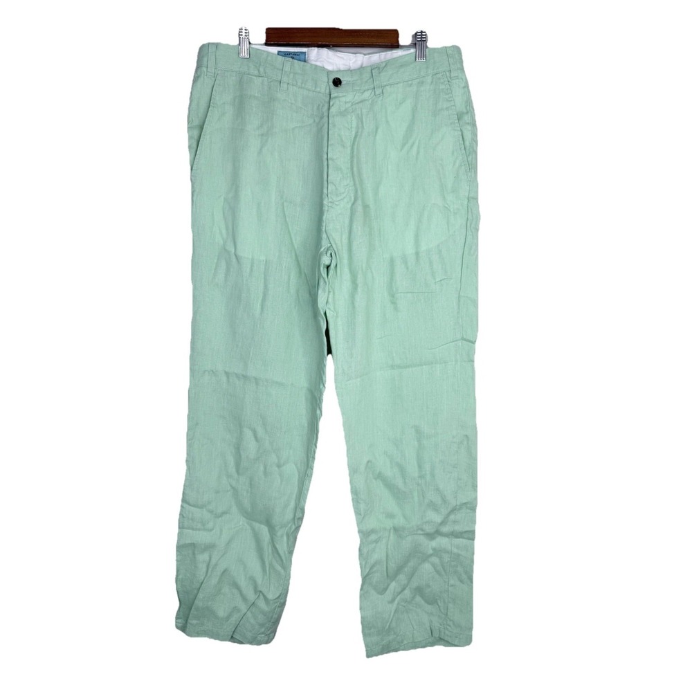 Castaway Nantucket Linen Chino Pants Seafoam Green Men's 36x32